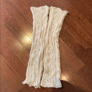 Free people knitted leg warmers
